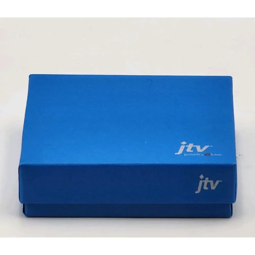 Lot Of 20 Empty Jewelry Boxes Cardboard Blue JTV logo FAST SHIPPING